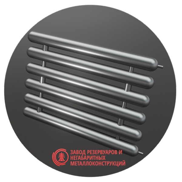 Регистры отопления шестирядные РСЭ-6x159x4.0-1000 мм