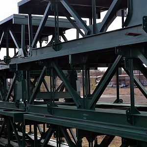 Разборный металлический мост