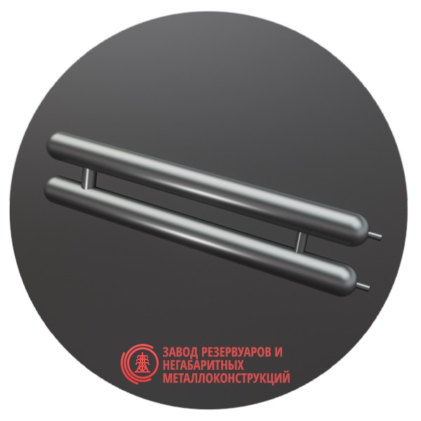 Регистры отопления двухрядные РСЭ-2x114x4.0-9000 мм